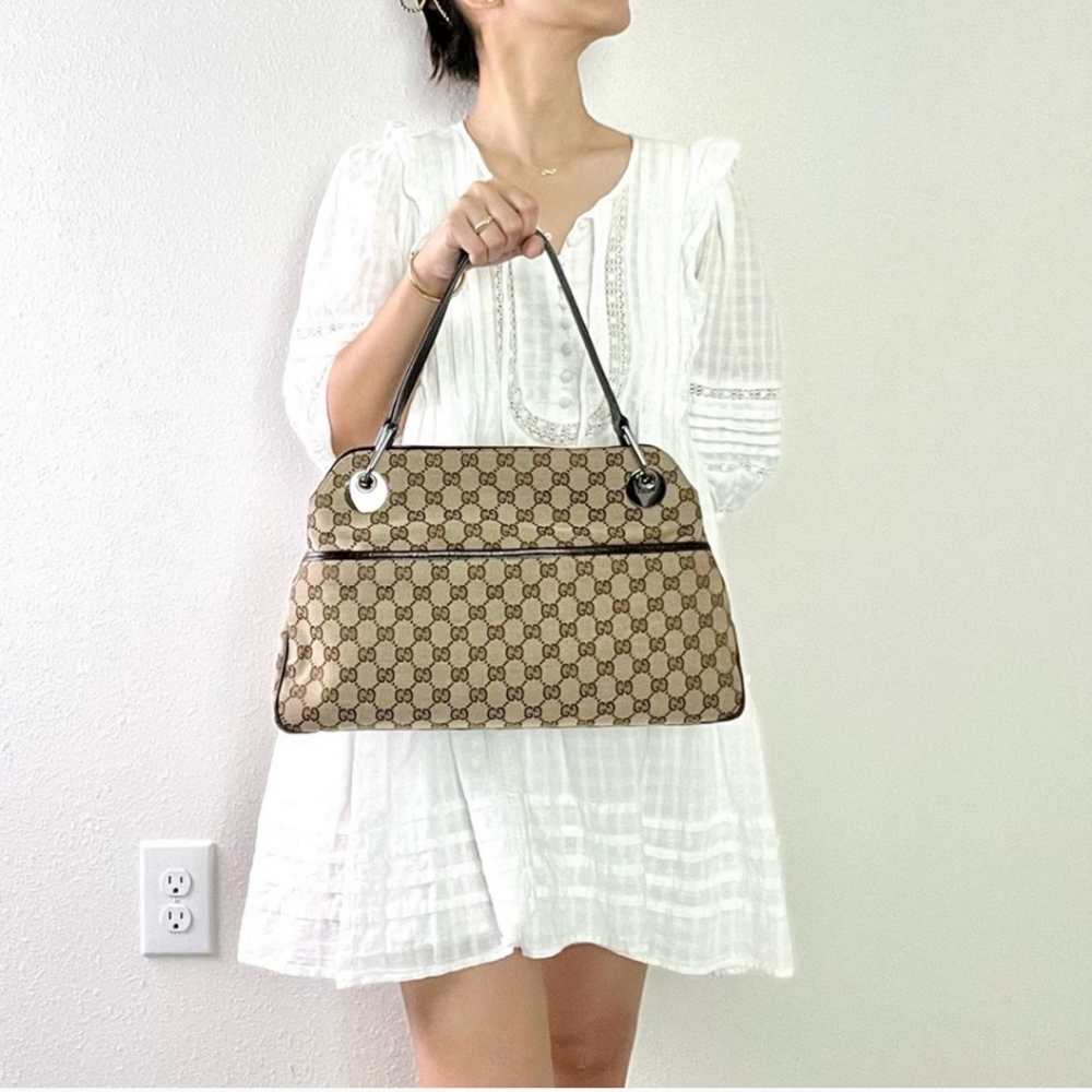 Gucci Eclipse Brown Monogram Tote Bag